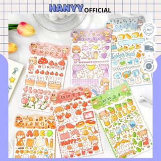 Set 4 Miếng Sticker Nhãn Dán Hình Cô Gái