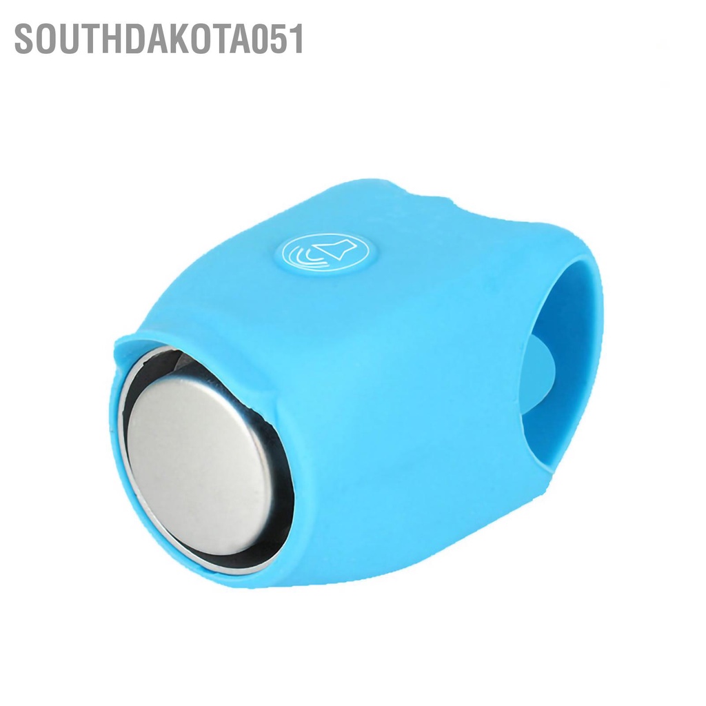 Southdakota051 Bicycle Handlebar Horn Bike Bell 120dB 5 Ringtones Switched Waterproof Silicone 10mAh Battery for Cycling