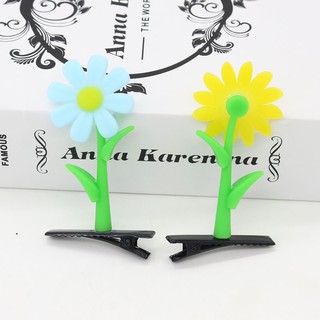 🌸sẵn🌸 Kẹp tóc hoa cỏ 3D nhựa dẻo dễ thương