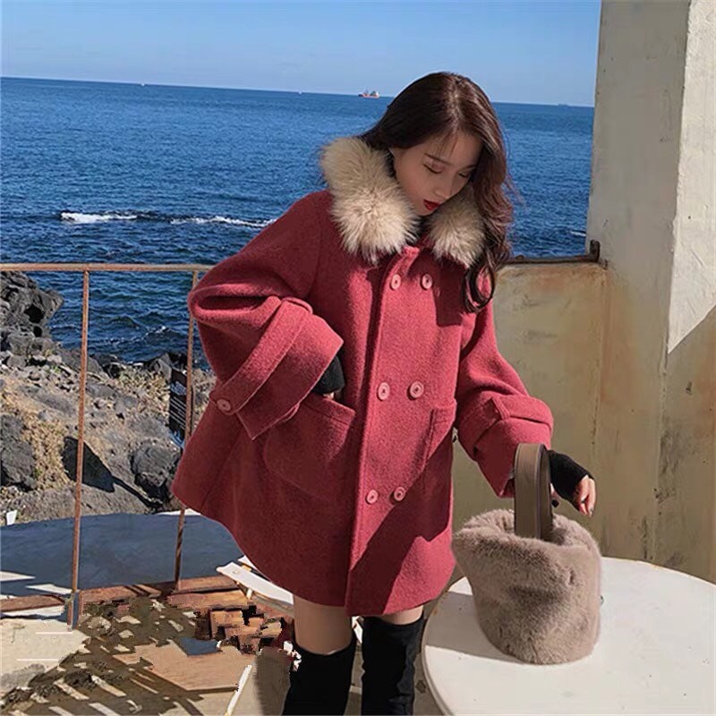 ÁO KHOÁC DẠ CỔ LÔNG Siêu Phẩm