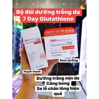 Serum Trắng Da 7day Whitening Program Glutathione 700 V-ample