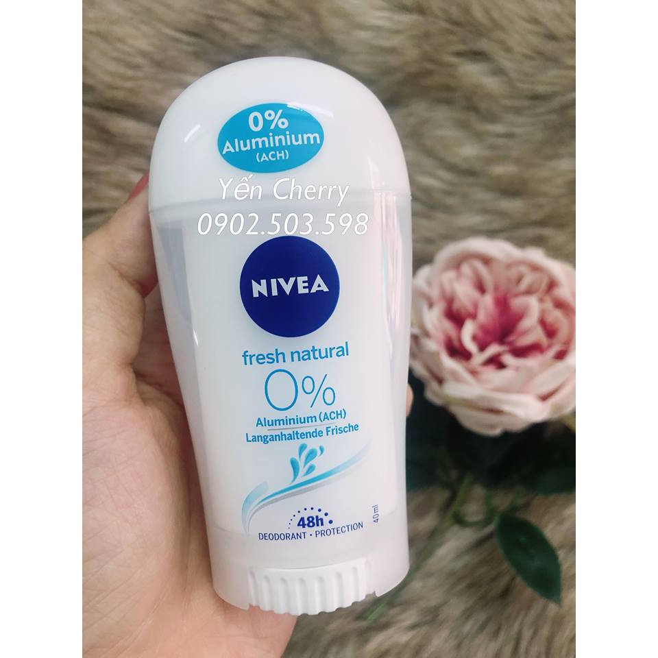 Sáp Khử Mùi NIVEA Fresh Natural Hương Tự Nhiên 40ml