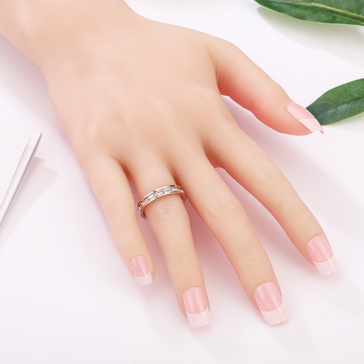 Nhẫn Nữ 1 Vòng Đá Titan Ko Rỉ TT 1987