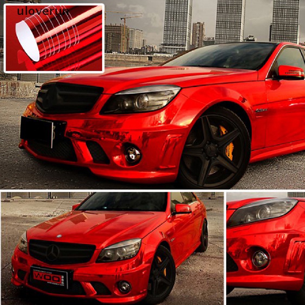 Miếng Dán Trang Trí Gương Chiếu Hậu Xe Hơi Bằng Chất Liệu Vinyl Phối Lá Chrome