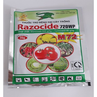 Thuốc trừ bệnh razocide 720wp gói 35gr
