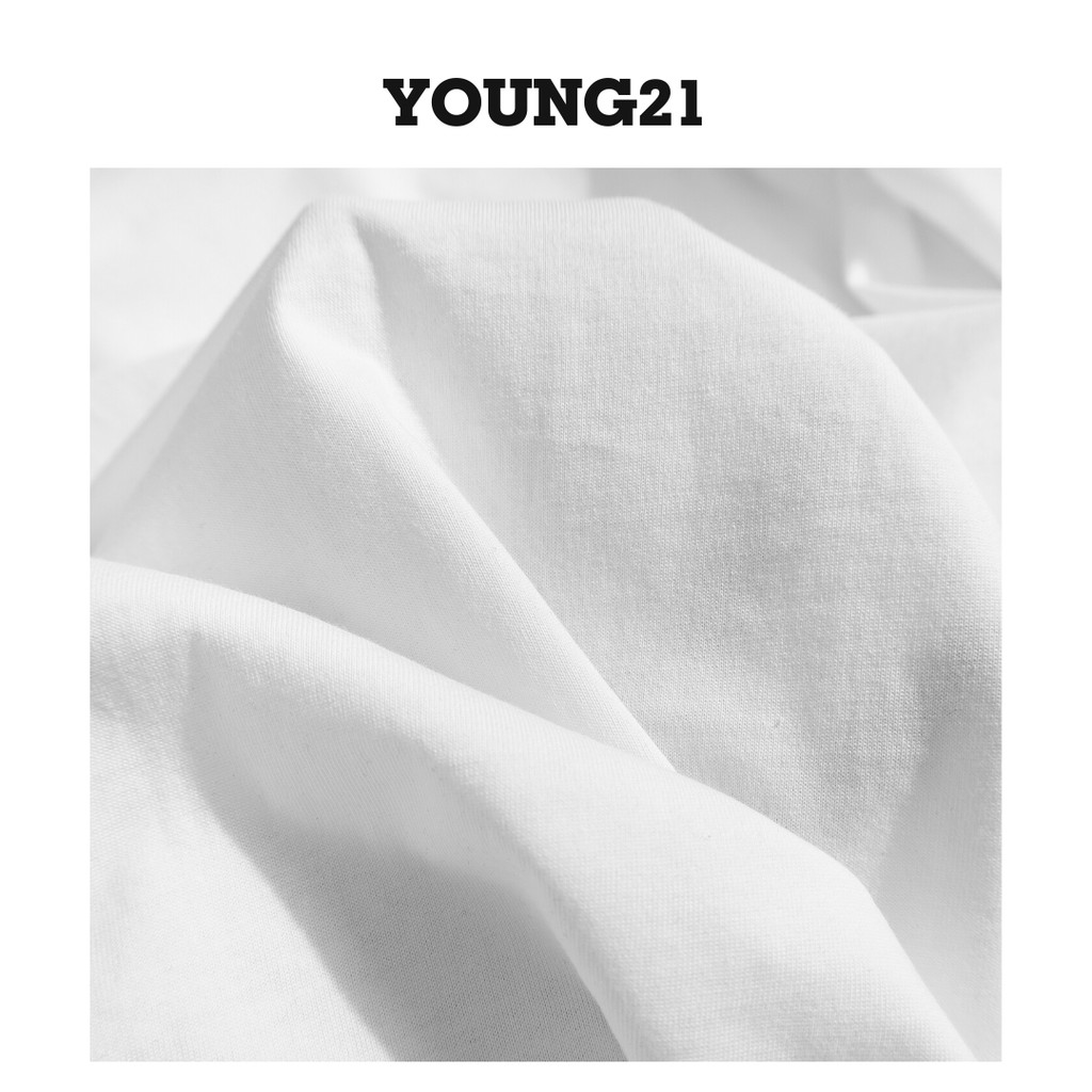 Áo thun nam cổ tròn YOUNG21 Basic Longtee 2024 vạt bầu, vải cotton, co giãn, form rộng T01