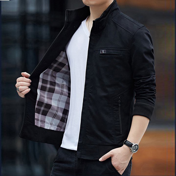 ÁO KHOÁC KAKI CARO NAM THỜI TRANG CHO MÙA XUÂN