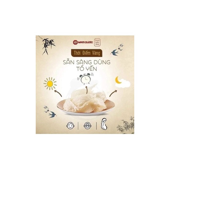 Yến sào nam dược (yến chưng đường phèn-  hồng sâm  đông trùng)