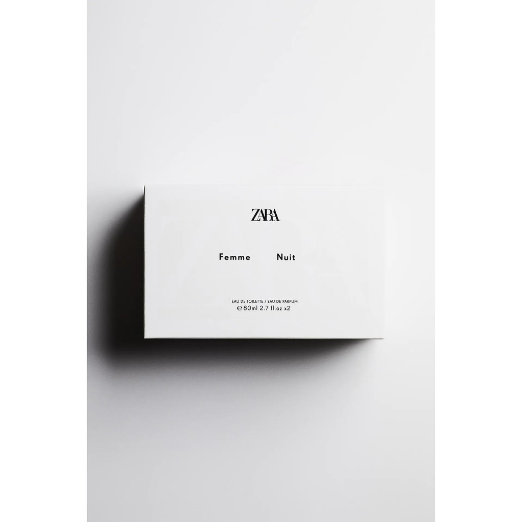 Nước hoa Zara Woman: Set 2 chai 80ml Femme + Nuit