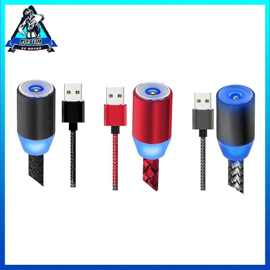 2M Cáp bện xoay 360 ° Cáp sạc từ tính với 3 đầu dây [8/15]