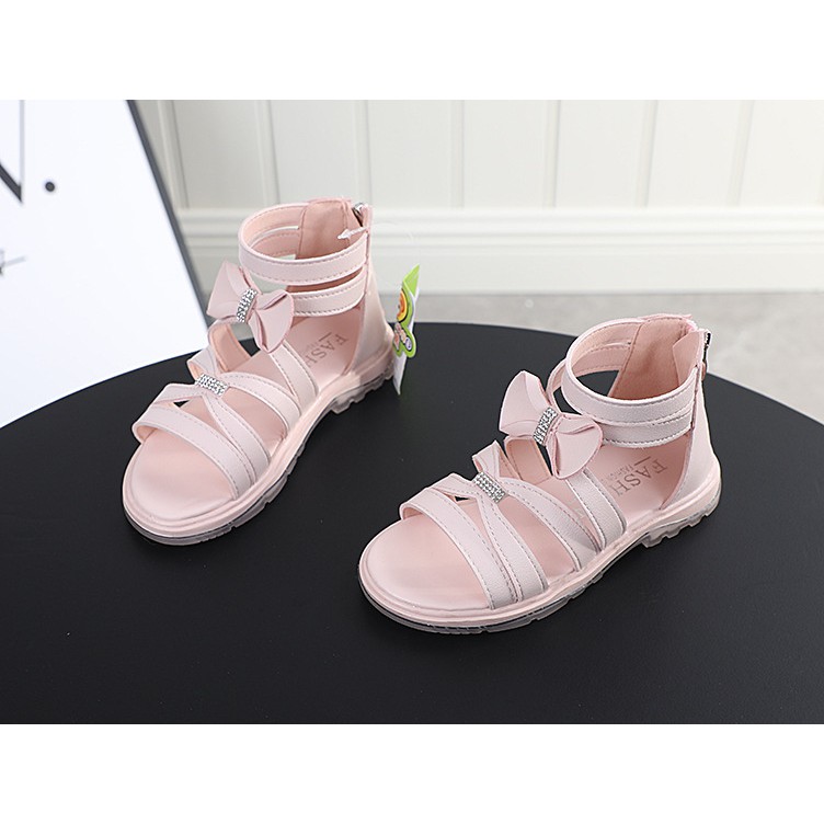 sandal bé gái size 26-30 khóa kéo điệu đà