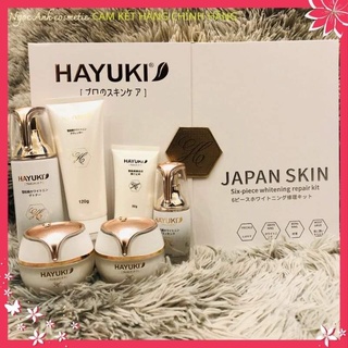 Bộ mỹ phẩm dưỡng da hayuki 6 món cao cấp chính hãng nhật bản - mỹ phẩm làm trắng, chăm sóc da