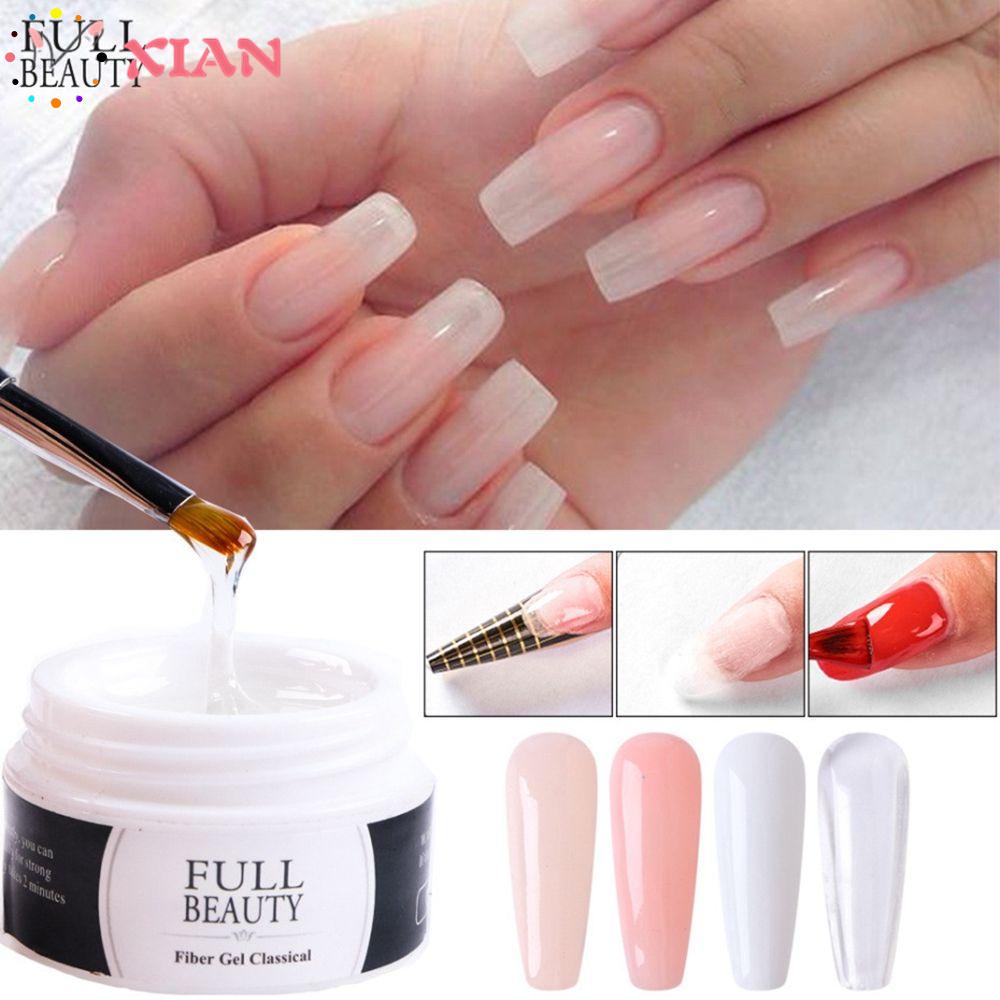 XIANSTORE Women Fashion Manicure Tool Canned Quick Building Nail Art UV Gel Beauty 4Colors 15ml Nail Extension Nail Tips