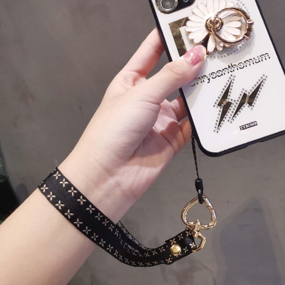 Dây Đeo Thẻ ID / Điện Thoại Dáng Ngắn Họa Tiết Trái Tim Xinh Xắn