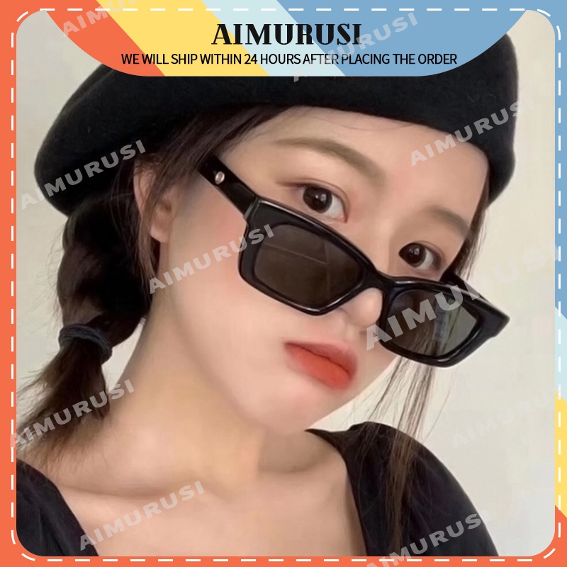 (AIMURUSI) COD Kính Mát Gọng Vuông Chống Tia Cực Tím Thời Trang Unisex