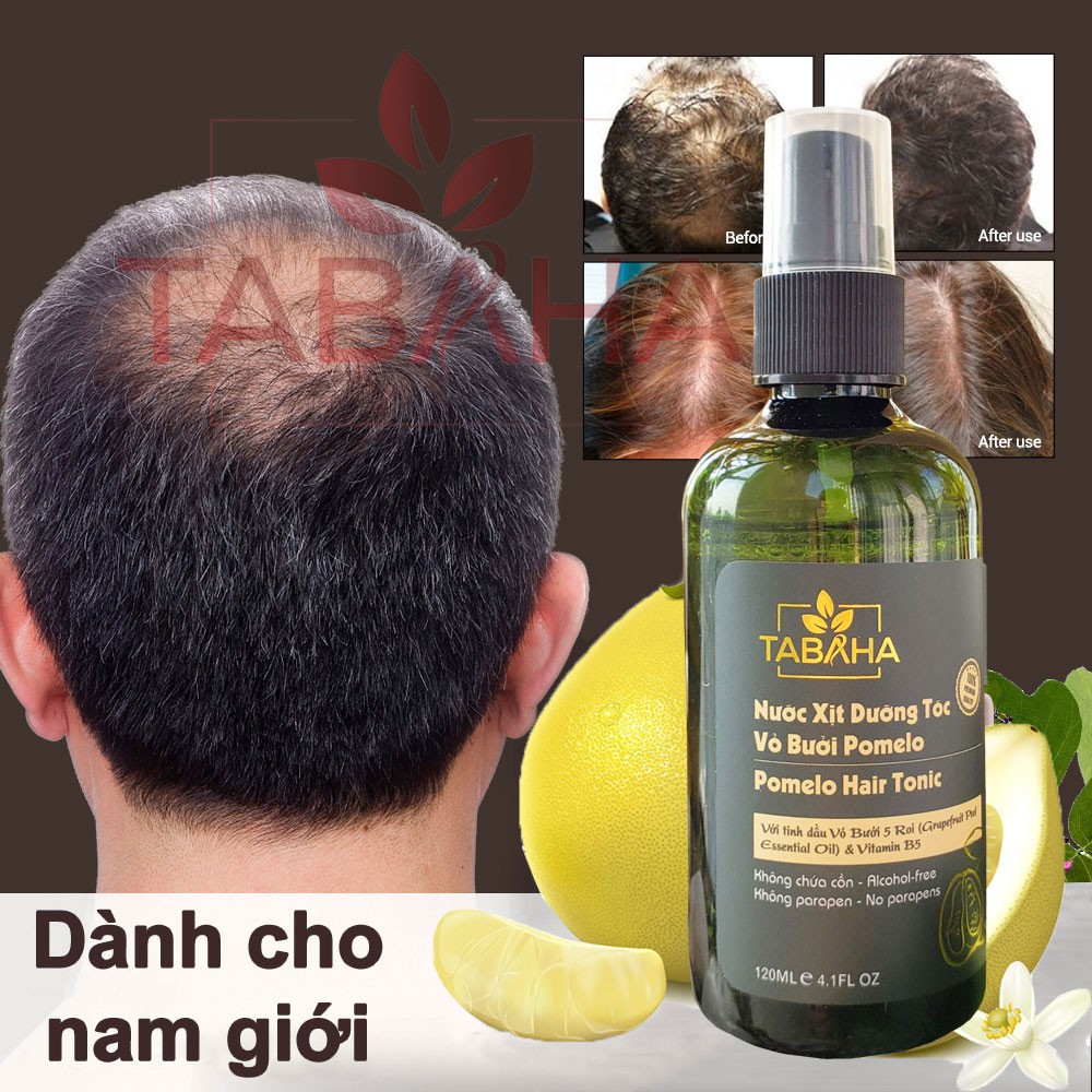 Tinh dầu bưởi mọc tóc nhanh cho Nam giới Tabaha pomelo hair tonic 120ml