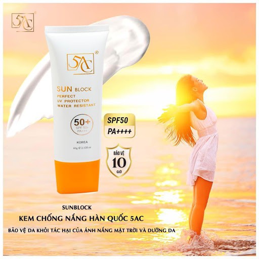 Kem chống nắng 5AC 50 SPF++ PA