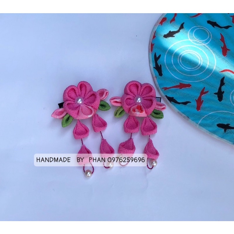 Hoa cài tóc Kanzashi loại 1 hoa nhỏ