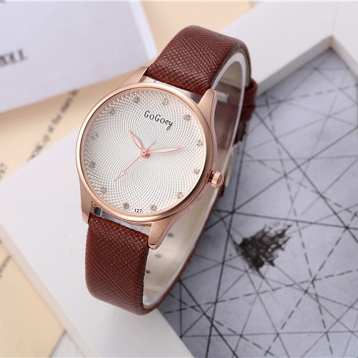 Đồng hồ nữ Gogoey dây da thời trang SP865 (Nhiều màu) | BigBuy360 - bigbuy360.vn