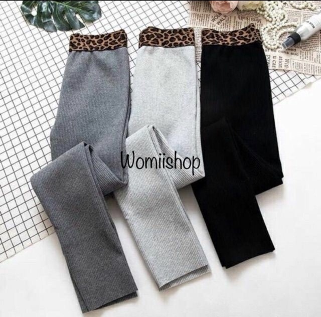 Quần LEGGiNG Len Tăm Cạp Da Báo | BigBuy360 - bigbuy360.vn