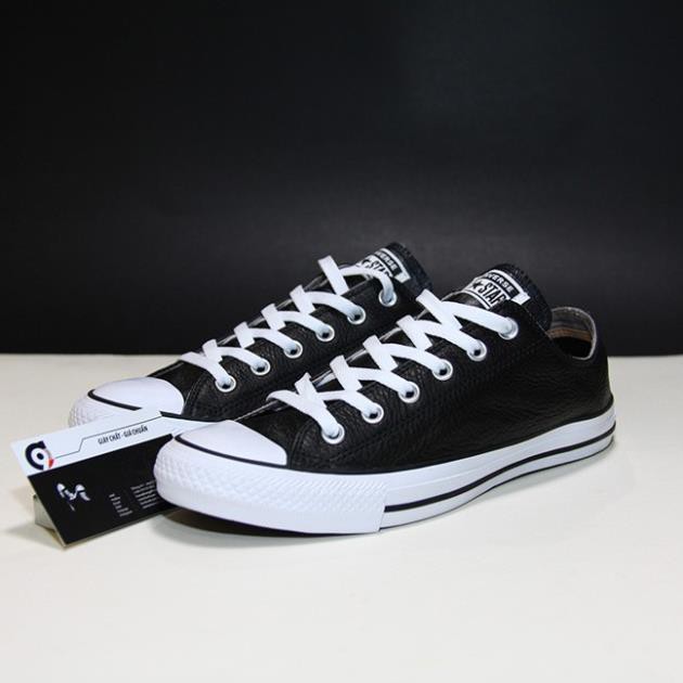 Giày Converse classic thấp cổ da đen  CTDD20 -v11