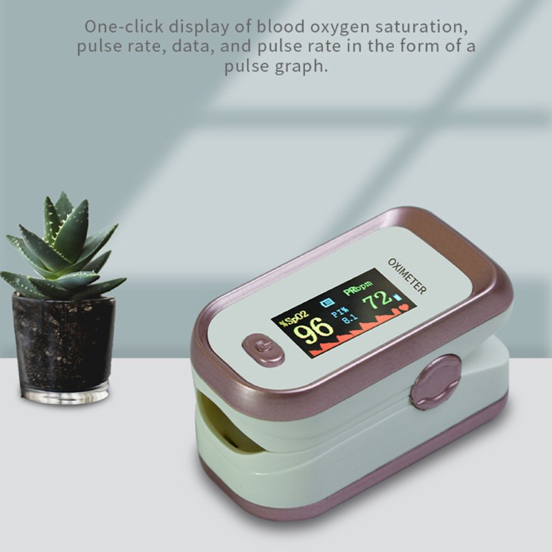 flgo Mini Protable Bluetooth Fingertip Pulse Oximeter Heart Rate Blood Oxygen Saturation SpO2 PR PI Monitor LCD Display Family Aerobic Exercise Measure Activity Tracker