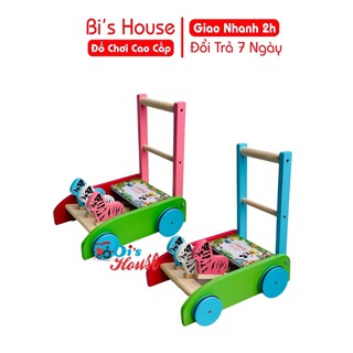 Xe tập đi con ngựa bằng gỗ - hàng cao cấp Vivitoys - đồ chơi Bi's House