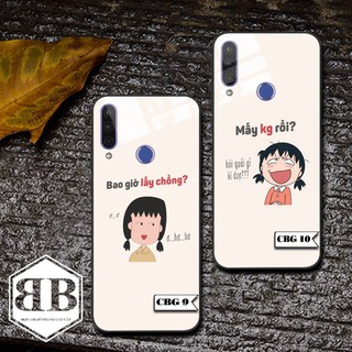 Ốp lưng kính cường lực Vsmart Joy 3 hình chibi girl