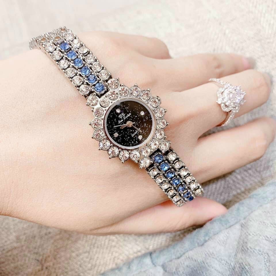 [Mã FAMAYFA2 giảm 10K đơn 50K] Đồng hồ thời trang nữ Bs beesister BSH02 mặt hoa cực đẹp | BigBuy360 - bigbuy360.vn