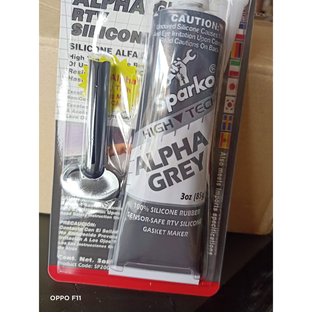 Keo Thế Ron ALPHA GREY RTV SILICONE Màu Xám Nhập Thái Lan