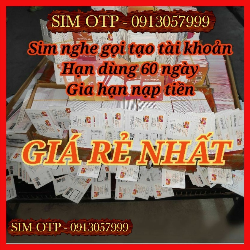 Sim Vietnamobile tạo tài khoản Shope,zalo,fb... Sim giá rẻ