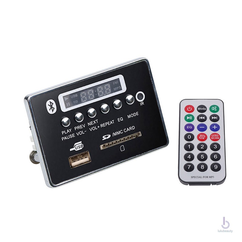 Bảng Mạch Giải Mã Âm Thanh Mp3 Điều Khiển Từ Xa Wma Wav Fm Radio Aux 5v / 12v