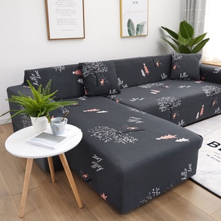 Vỏ Bọc Ghế sofa Co Giãn Chống Bụi In Họa Tiết Kẻ Sọc Hình Chữ L