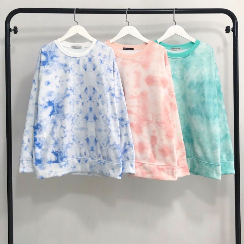 SWEATER LOANG MÀU ULZZANG - SWEATER TIE DYE UNISEX NAM NỮ