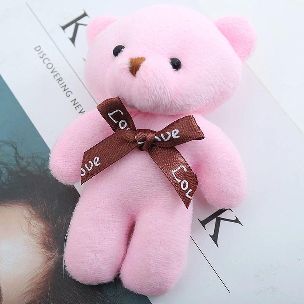 Móc Khóa Gấu Nhồi Bông Mềm Mại Dễ Thương Kích Thước 12cm
