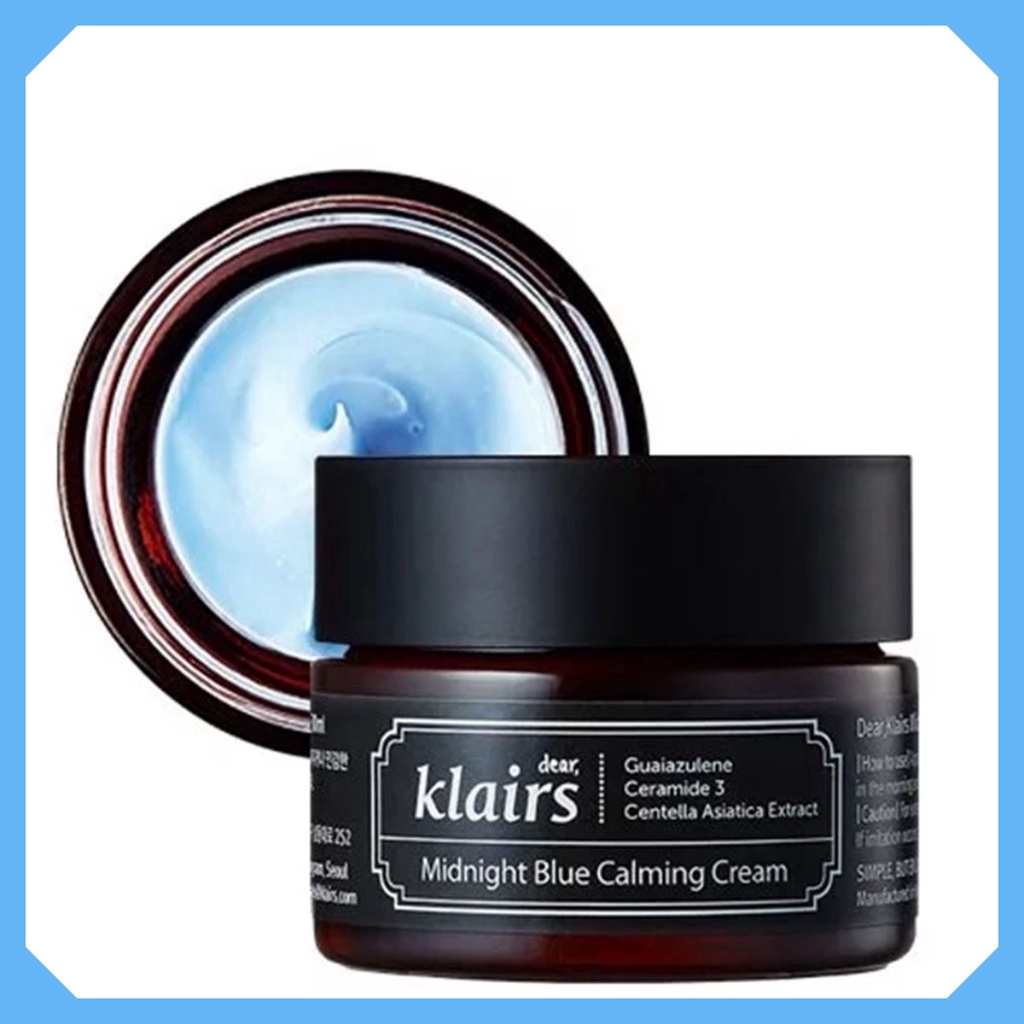 Kem dưỡng đêm phục hồi da Klairs Midnight Blue Calming Cream 30ml