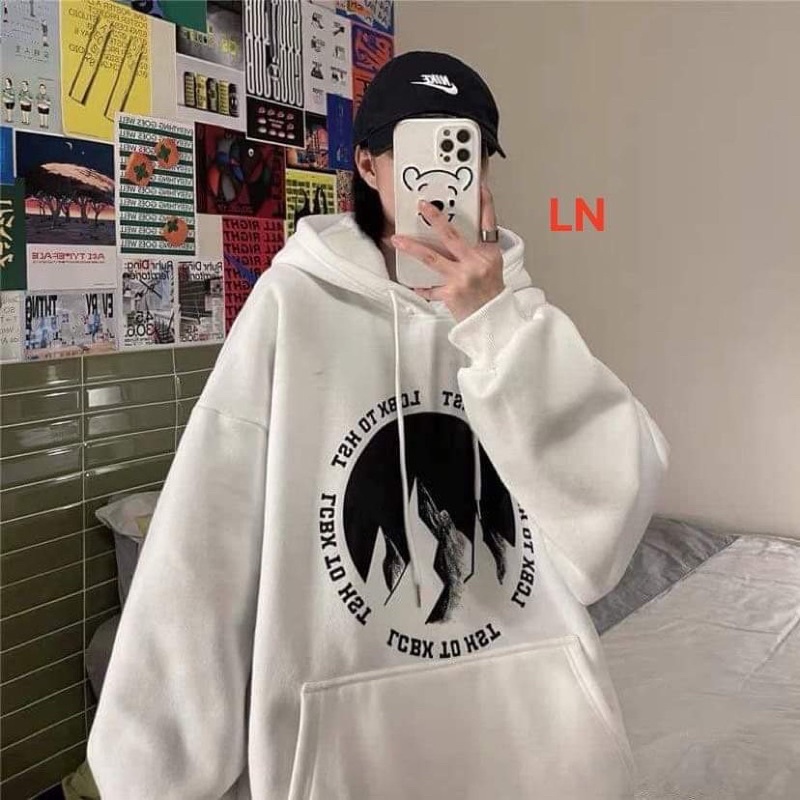 Áo hoodie vòng tròn núi LN11