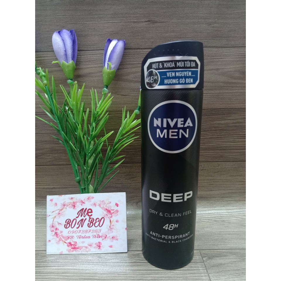 Xịt khử mùi Nivea Men 150ML