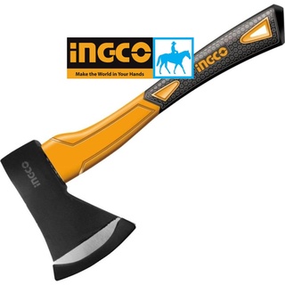 Búa rìu đi rừng chặt cây dã ngoại cán nhựa 1kg 43cm ingco hax02010008