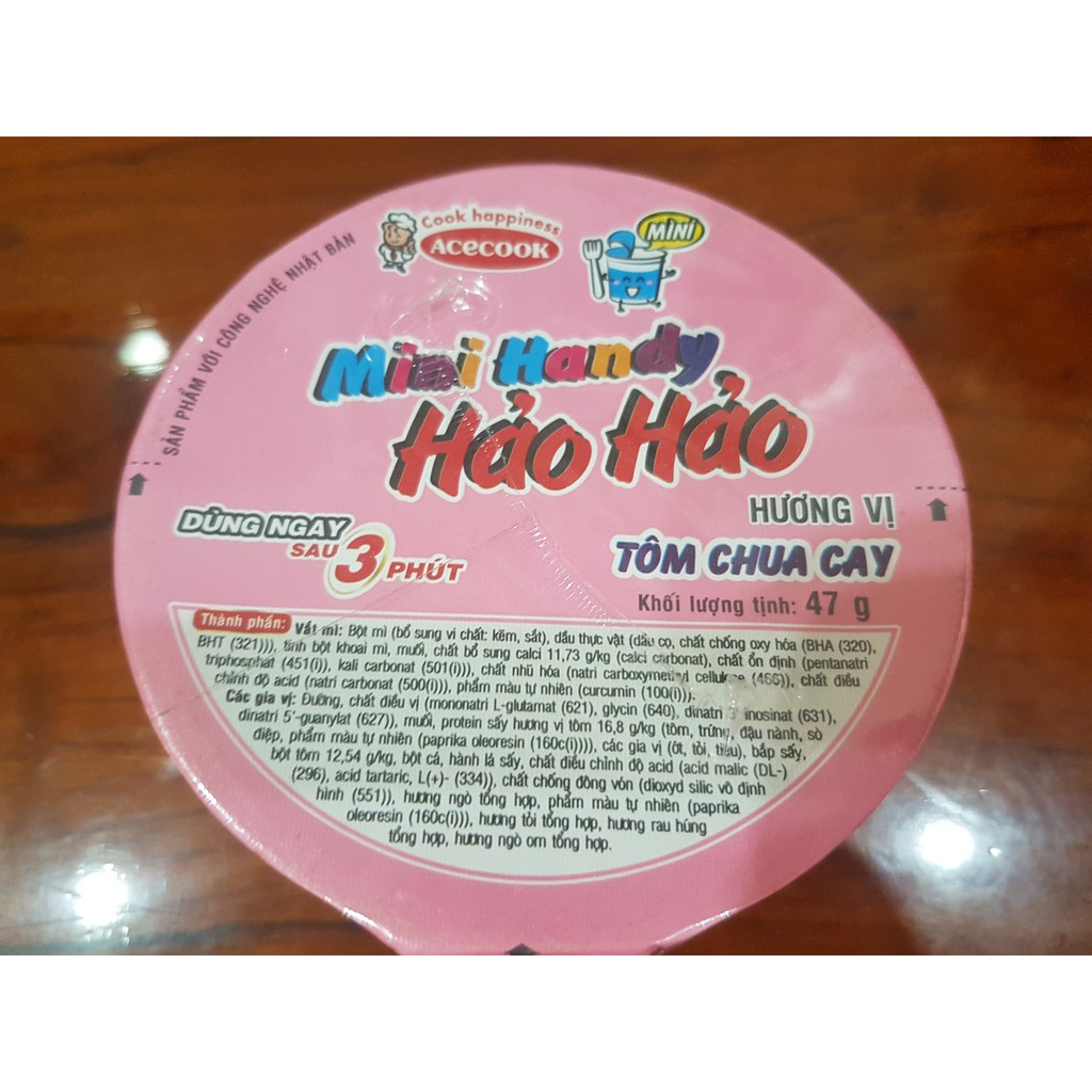 Hảo hảo ly mini handy tôm chua cay 47g