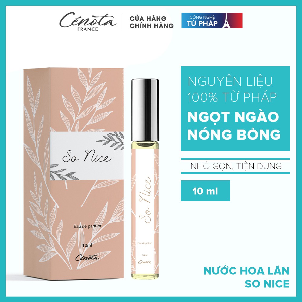 Nước hoa lăn nữ Cenota So Nice 10ml, nước hoa lăn hương vị ngọt ngào từ Pháp