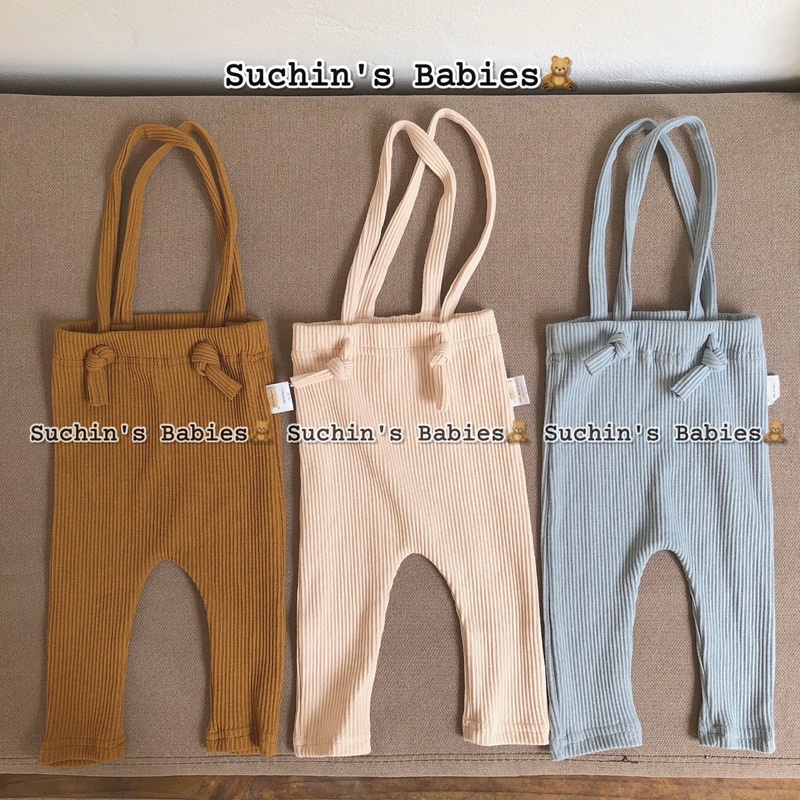 Quần yếm ko bàn thắt dây cho bé Suchin QT0022