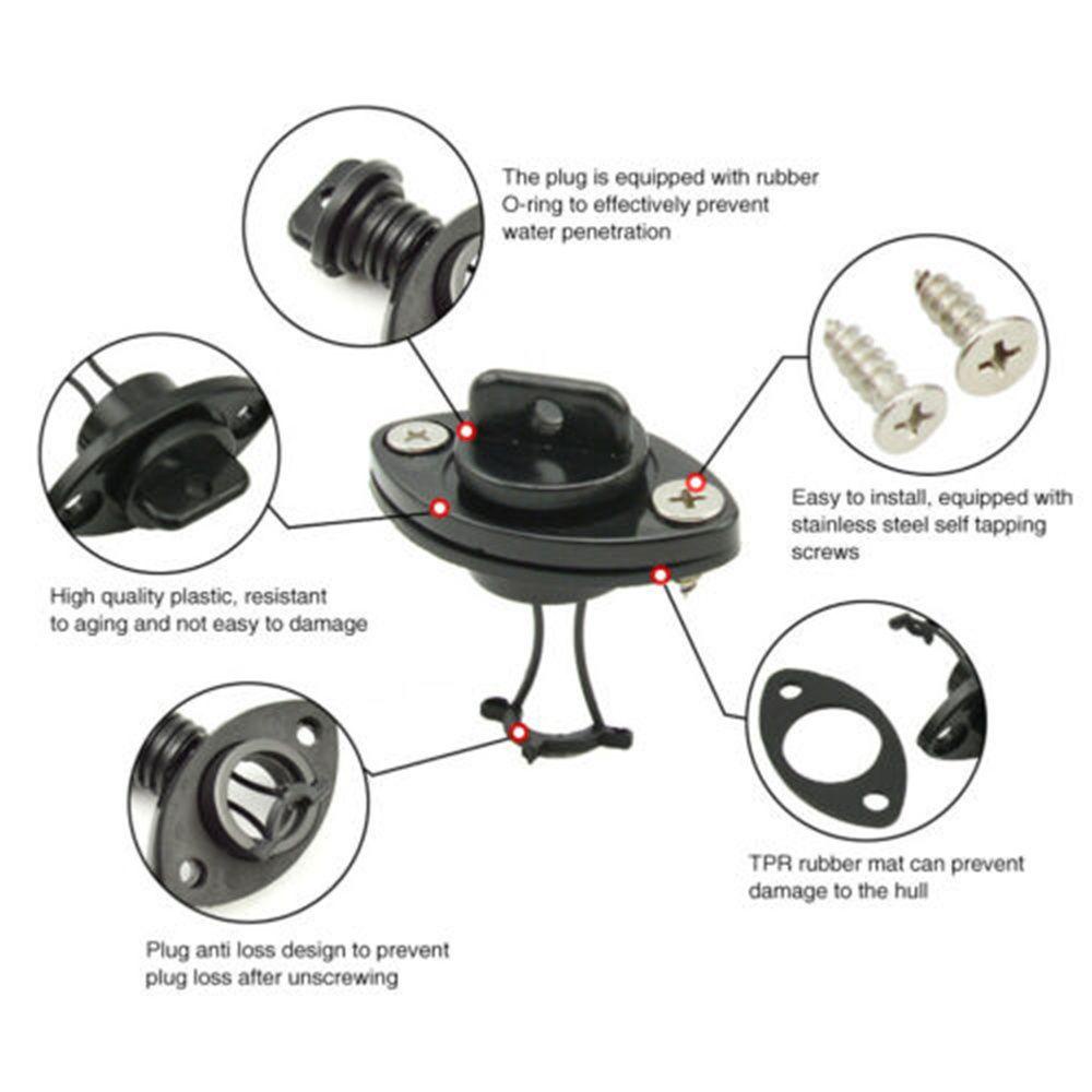 ZAIJIE24 Set 4 Nút Chặn Cống Thoát Nước Thuyền Kayak Chuyên Nghiệp