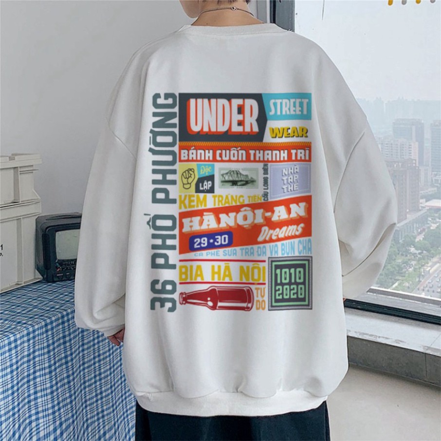 Áo Hoodie chất NỈ  under Hà Nội, ÁO phom Rộng chất áo Cotton  mềm mại -In Hình Local Brand HN1 | BigBuy360 - bigbuy360.vn