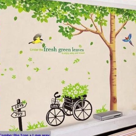 (Size Lớn) Decal dán tường BIG TREE HPM1098 Zooyoo