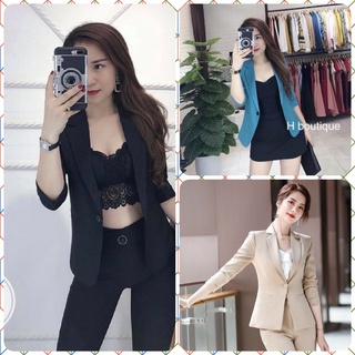 Áo vest nữ công sở kiểu tay lỡ