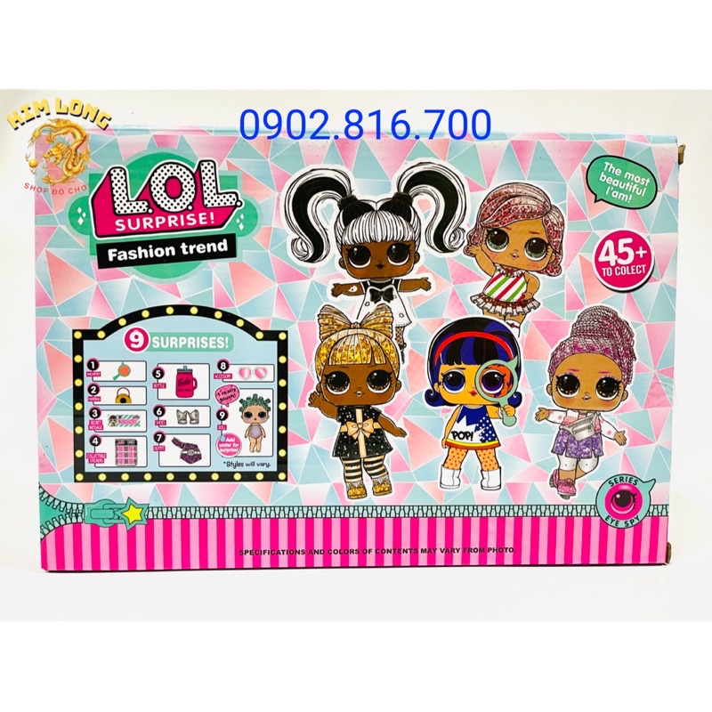 Hộp đồ chơi 6 quả trứng bất ngờ búp bê lấp lánh LOL SURPRISES