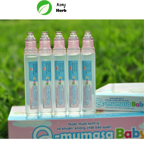 Nước muối sinh lý vô khuẩn Q-mumasa Baby an toàn cho bé sơ sinh và trẻ nhỏ