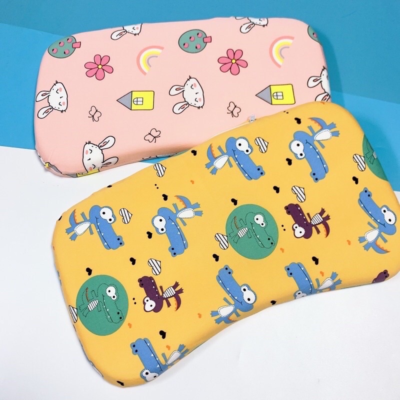 Gối cao su non, gối cao su chống méo, bẹp đầu cho bé Trai/Gái -Luis Bedding