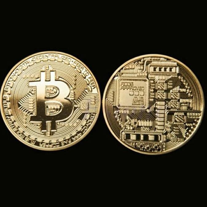 Đồng Xu Bitcoin Mạ Vàng 4.4